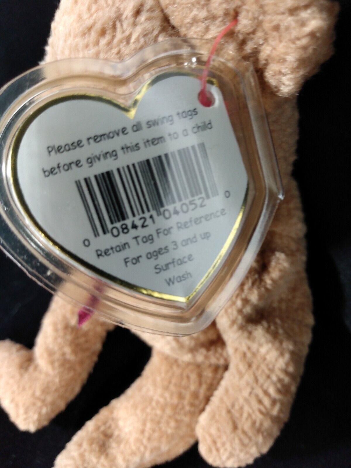 Ty Beanie Babies Curly The Bear Plush-Retired