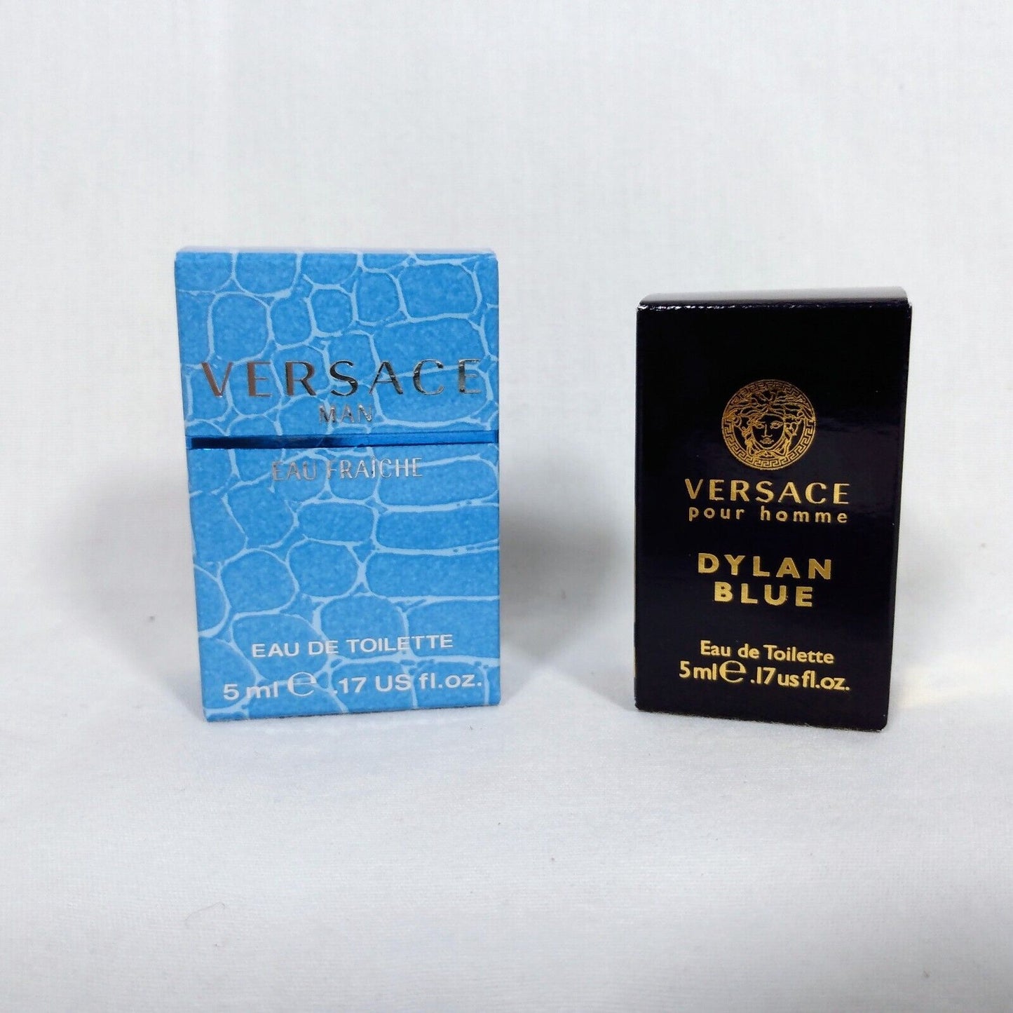 Versace pour homme Dylan Blue and man eau Fraiche Splash-New-5ml Each