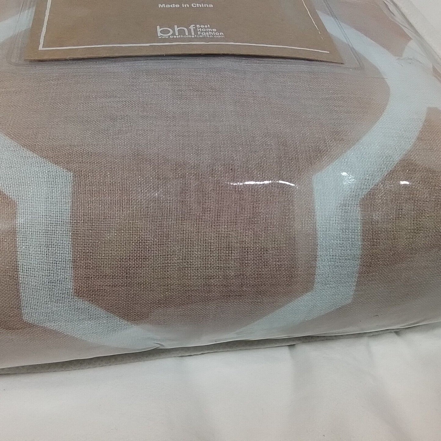 BFC Sheer Moroccan Panel w/Grommets Curtain Set  52"W x 96"L(A16)