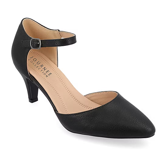 Women's Journee Collection Bettie Pointed Toe Stiletto Heel Pumps - Black - 5.5 - NIB