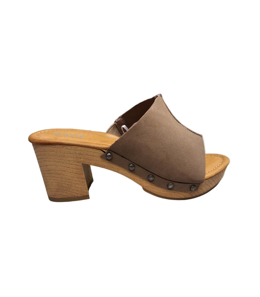 Women's a.n.a Elissa Heeled Sandals - Taupe - 6 - NIB