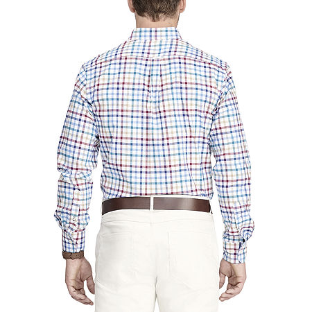 Men's Izod Classic Button Down Long Sleeve Dress Shirt - Rhododendron Small NWT