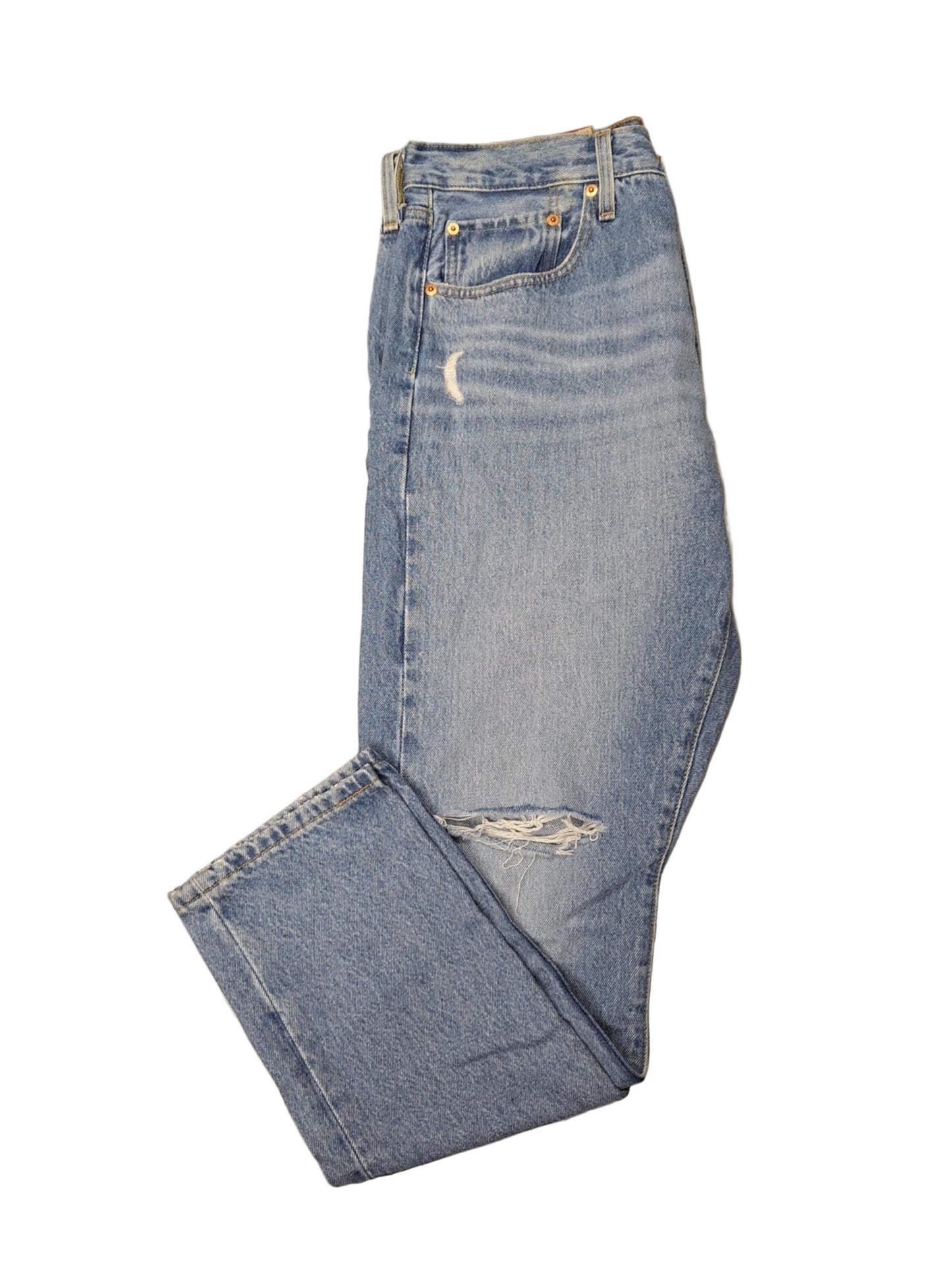 Women's Levi's 501 High Rise Button Fly Skinny Jeans -  Skipping Rocks 32x28 NWT