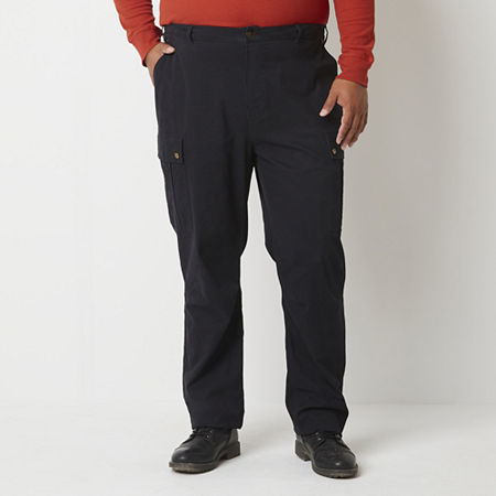 Men's Frye & Co Big & Tall Regular Fit Cargo Pants - Black - 50x30 - NWT