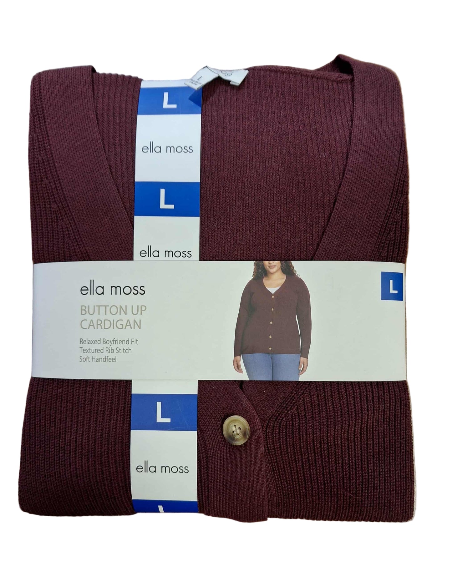 Ella Moss Women's Button Up Cardigan L NWT