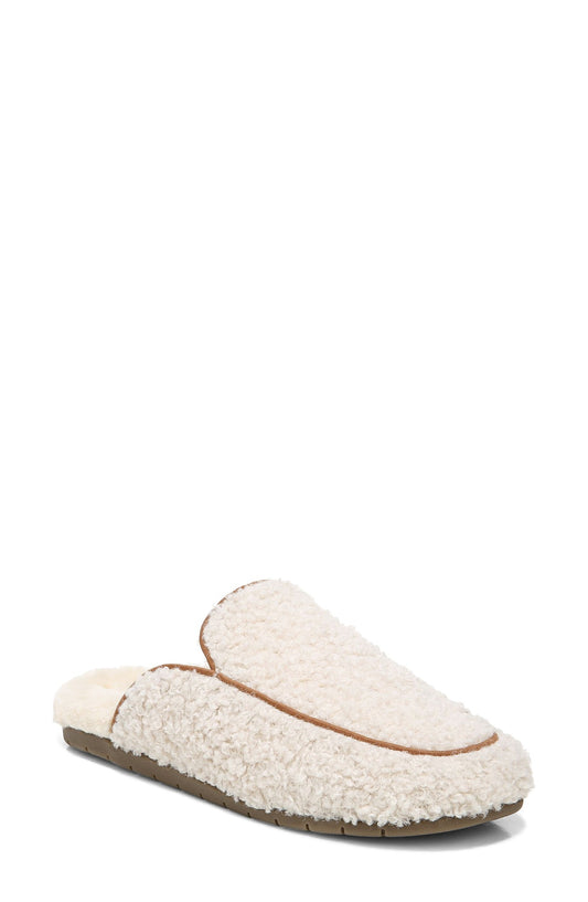 Women's Vionoc Caressa Natural Curly Faux Shearling Slippers Cream Var Szs NIB