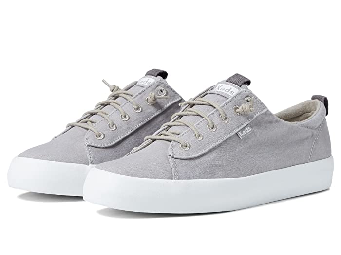 Women's Keds Kickback Canvas Slip On Sneakers - Grey - 10 - NIB