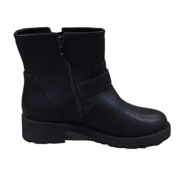 Women's Arizona Jean Co Tanner Stacked Heel Moto Boots - Black - 8.5 - NWT
