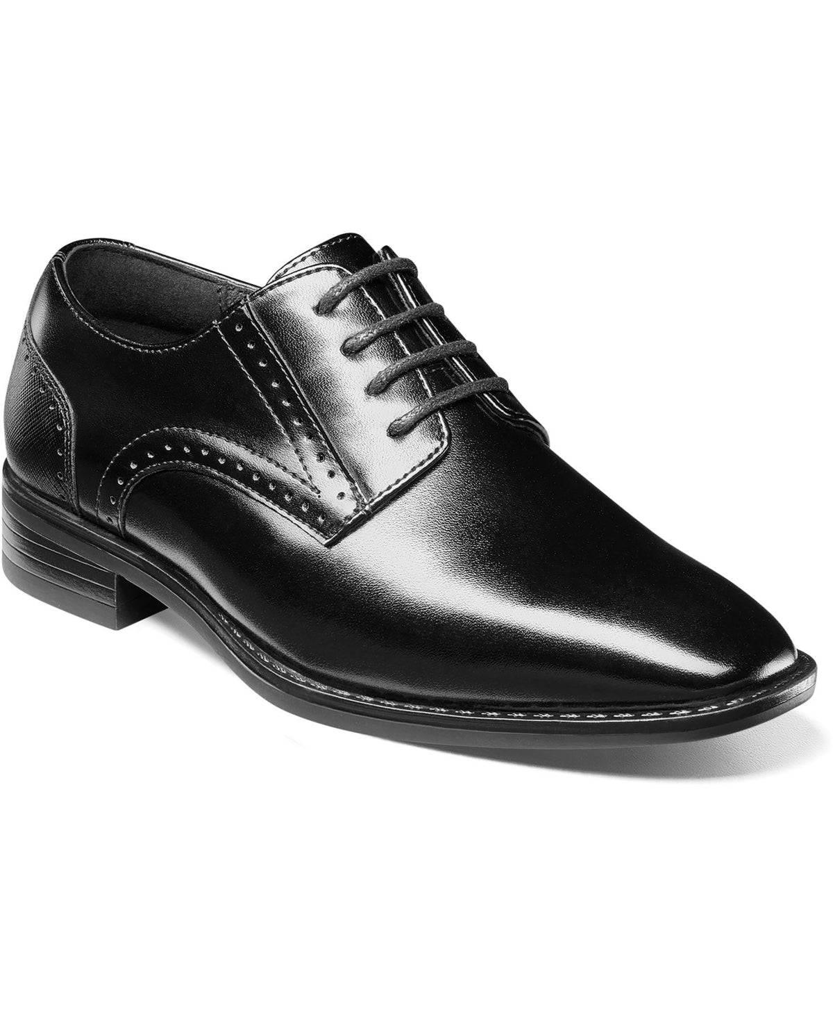 Little Boy's Stacy Adams Kalvin Plain Toe Oxford Dress Shoes - Black - 2 - NIB