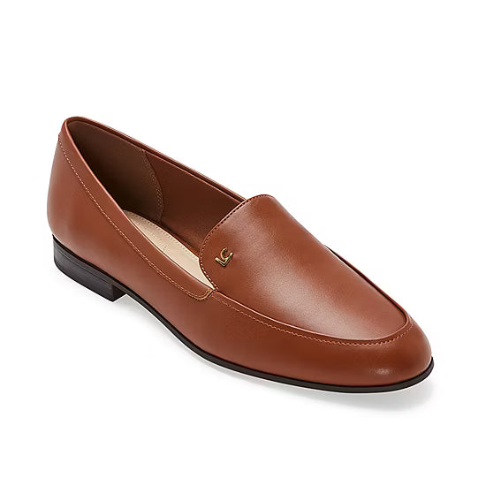 Women's Liz Claiborne Zaria Moc Toe Loafers - Cognac - 8.5 - NIB