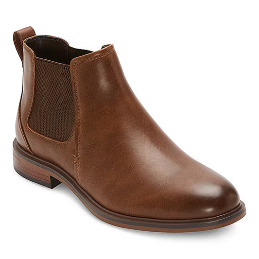 Men's St. John's Bay Rutland Chelsea Boots - Brown - 7.5 - NIB