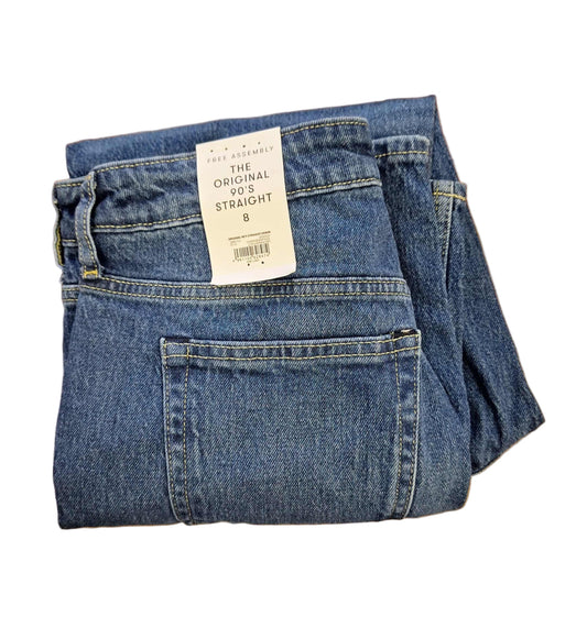 Free Assembly Women's 90's Straight Jeans 8 NWT