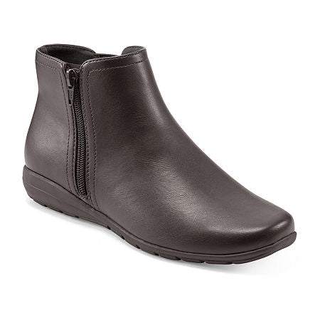 Women's Easy Spirit Alice3 Flat Heel Booties - Coffee Bean - 9 - NIB