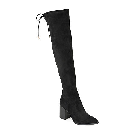 Women's Journee Collection Paras Over the Knee Wide Calf Boots - Black - 11