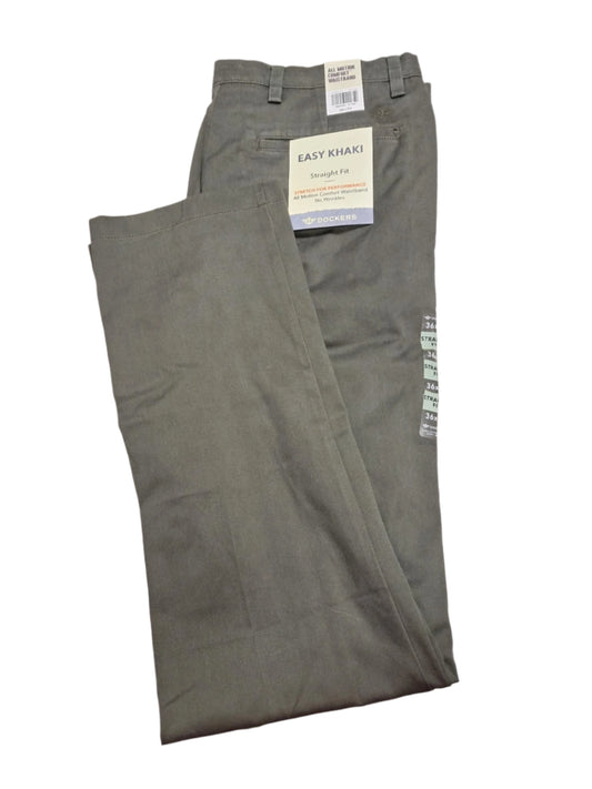Dockers Men's Straight Fit Easy Khaki Pants 36x34 Black NWT