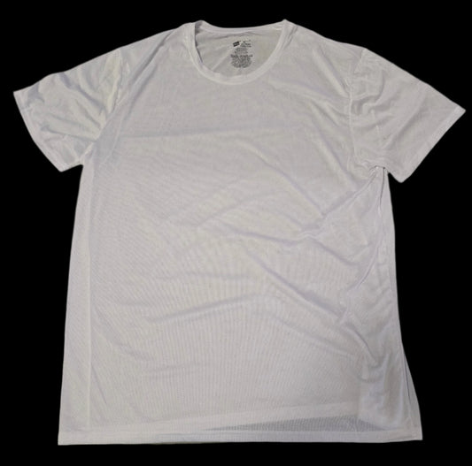 Hanes Men's Mesh T-Shirt-White-NWOT