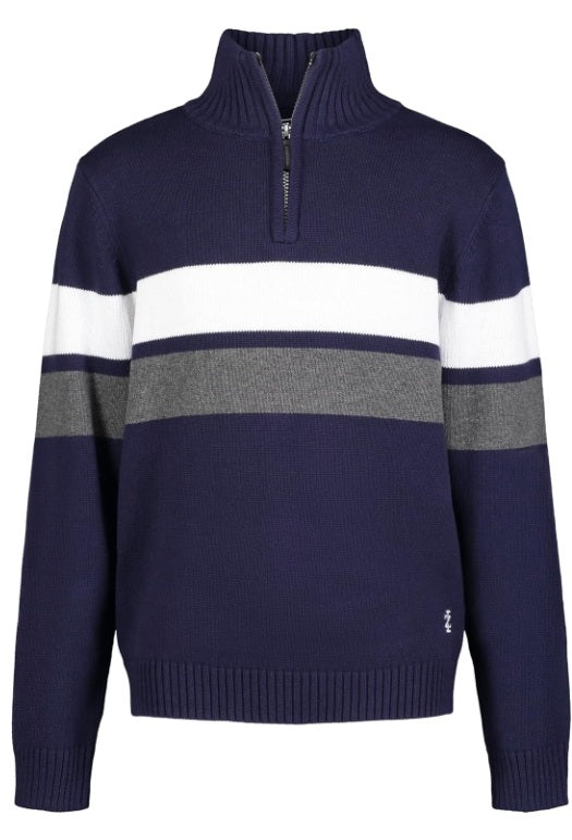 IZOD Men's 1/4-Zip Sweater-Large-Navy-NWOT