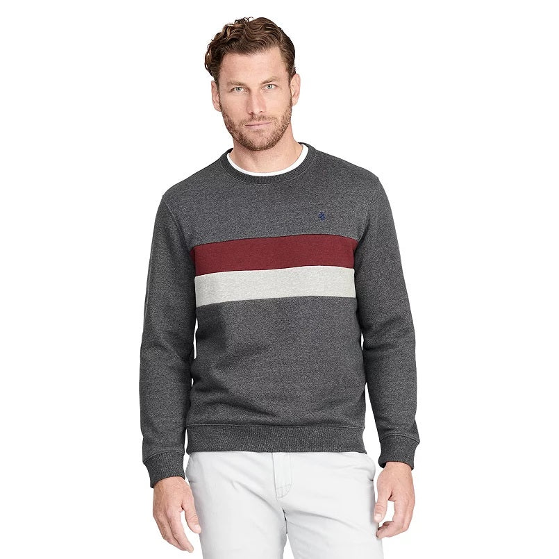 Men's IZOD Crewneck Sweatshirt-L-Gray-NWOT