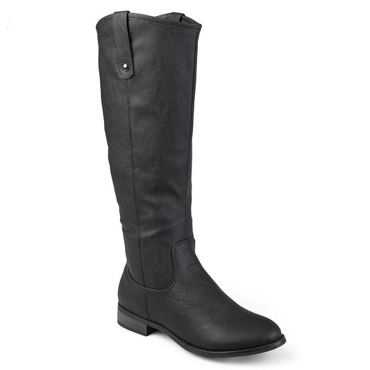 Journee Collection Women's Taven Wide Calf Boot 7.5 Black NWOB