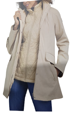 Lands' End Women's 3-in-1 Systems Jacket with Removable Puffer Vest-NWT