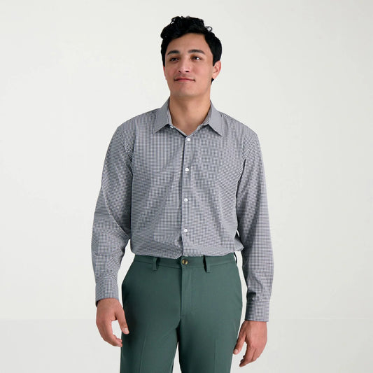 Haggar Men's Smart Wash Classic Fit Dress Shirt