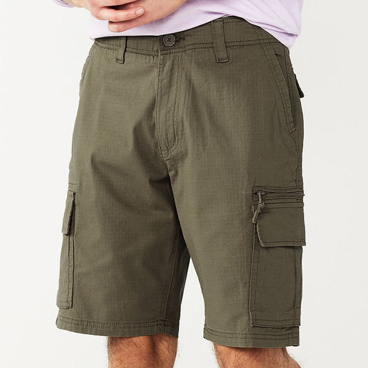 Men's Sonoma Goods For Life Flexwear 10" Ripstop Cargo Shorts - Olive - 42 - NWT