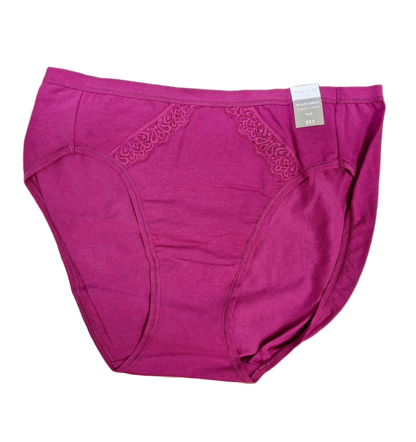 Ambrielle Women's Hi-Leg Brief Various Sizes Lafayette Rose NWT