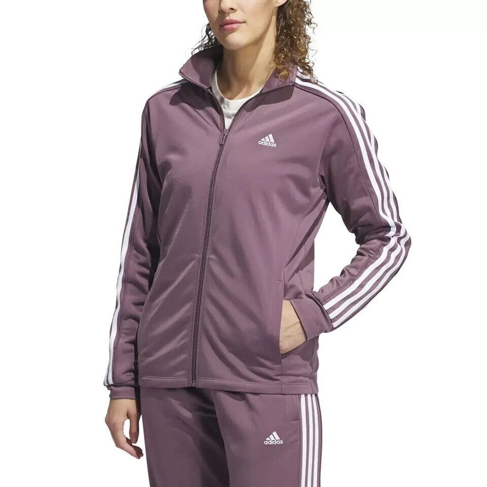 Women's Adidas 3-Stripes Track Jacket - Fig - X-Small - NWT