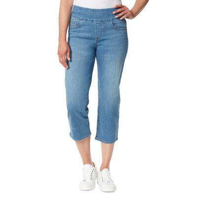 Women's Gloria Vanderbilt Amanda Pull On Capri - Pike Whiskers - 4 - NWT