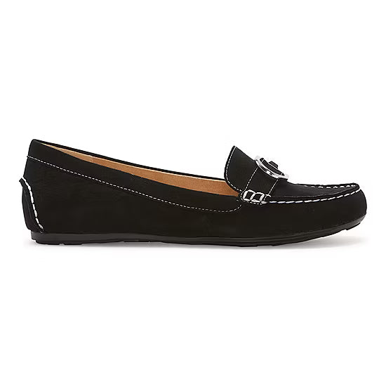 Women's Liz Claiborne Antonia Moc Toe Loafer - Black - 10 - NIB