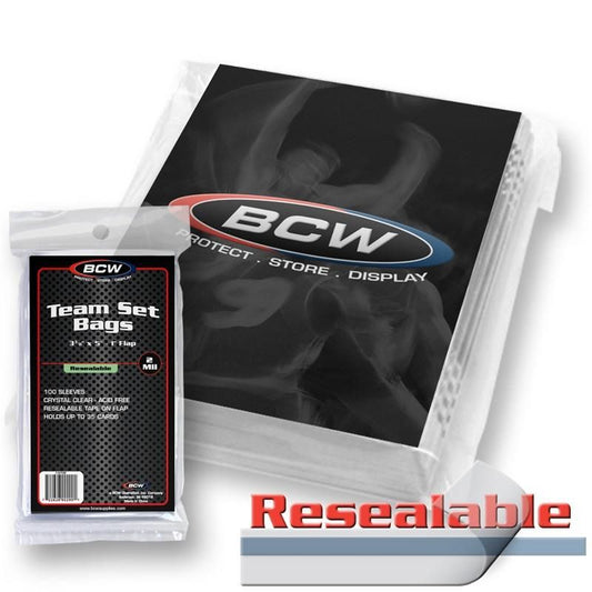 BCW Reasealble Team Bags 100 count
