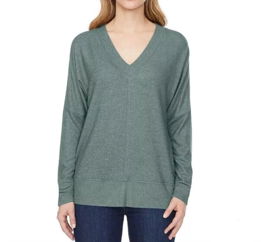 Buffalo David Bitton Women's Cozy V-Neck Long Sleeve Top M NWT
