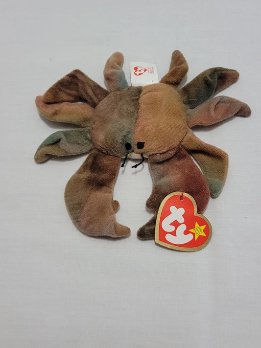 TY Claude the Crab Teenie Beanie Baby-RETIRED-1999-New