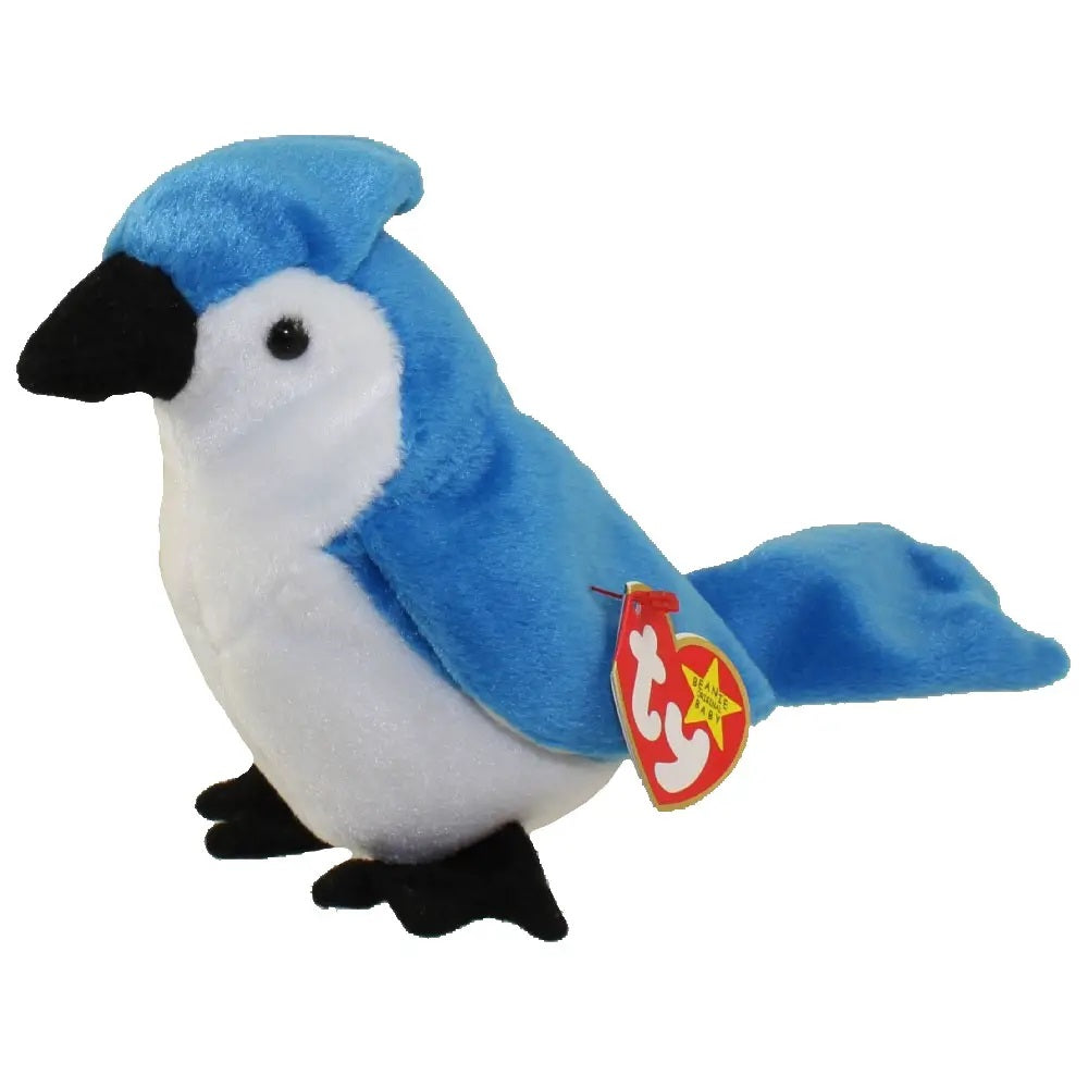 TY Rocket the Blue Jay Teenie Beanie Baby-Retired-McDonalds 1998 New