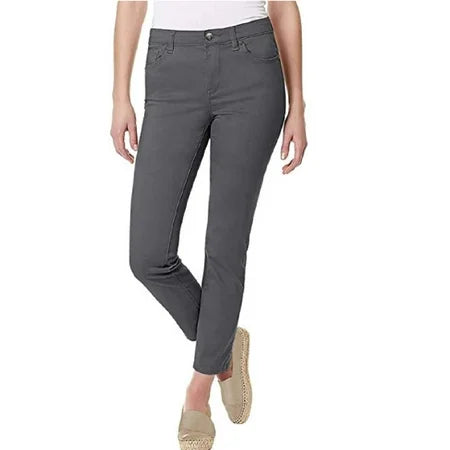 Women's Buffalo David Bitton Stretch Skinny Ankle Grazer Pants - Sterling 12 NWT