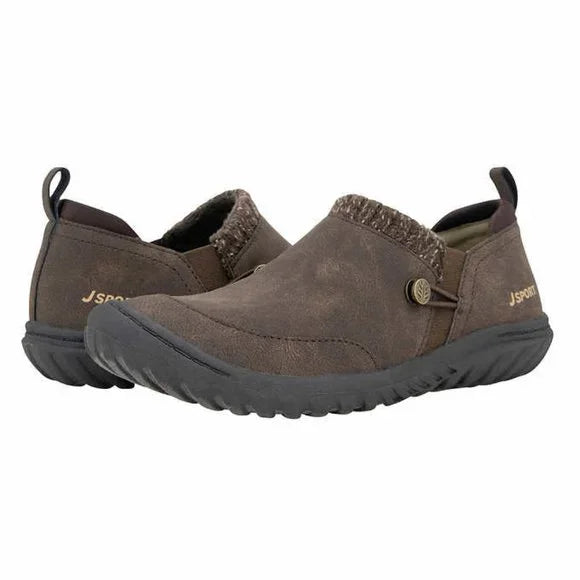 Women's JSport Alice Slip On Casual Shoes - Dark Brown - 6 - NIB
