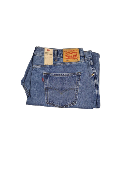 Men's Levi's Big & Tall 550 Relaxed Fit Jeans - Light Wash - 42x30 - NWT