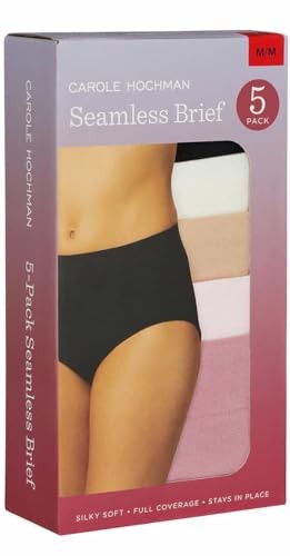 Carole Hochman Women's 5 Pack Seamless Brief S NWT