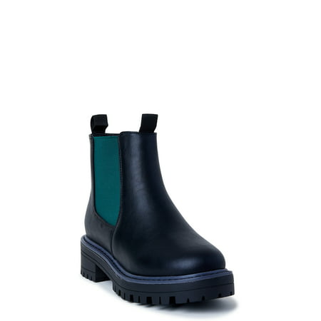 Women's C. Wonder Cavin Colorblocked Chelsea Boots - Black/Green - 9.5 - NIB