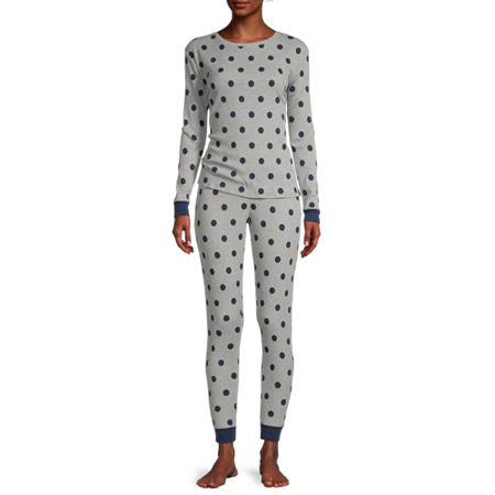 Champion Women's Long Sleeve 2 Piece Thermal Sleep Set XL NWT