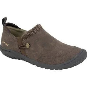 Women's JSport Alice Slip On Casual Shoes - Dark Brown - 6 - NIB