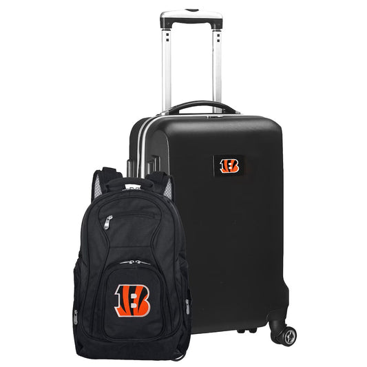 Mojo Denco Cincinnati Bengals 2 Piece Backpack & Carry-On Set New With Tags
