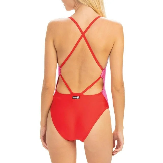Dolfin Uglies High Shine Diamonback One Piece Swimsuit-NWT