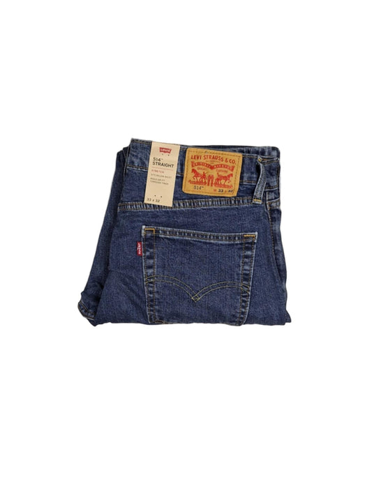 Men's Levi's 514 Stretch Straight Leg Jeans - Stonewash - 33x32 - NWT