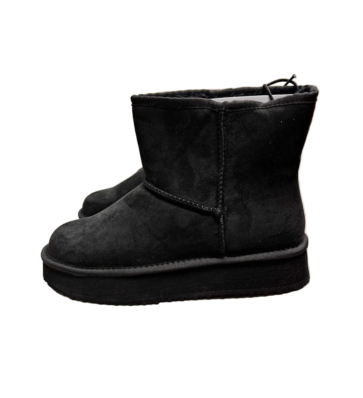 Women's Arizona Jean Co Ruthie Platform Flat Heel Winter Boots - Black - 9 - NIB
