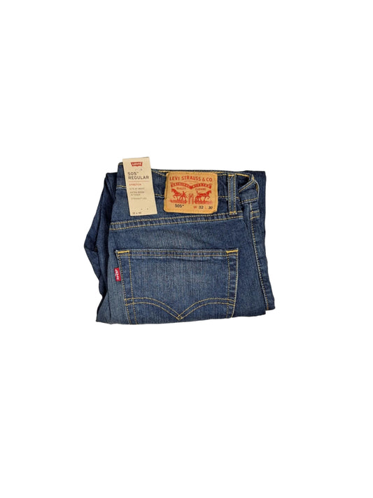Men's Levi's 505 Regular Fit Stretch Jeans - Cash - 32 x 30 - NWT