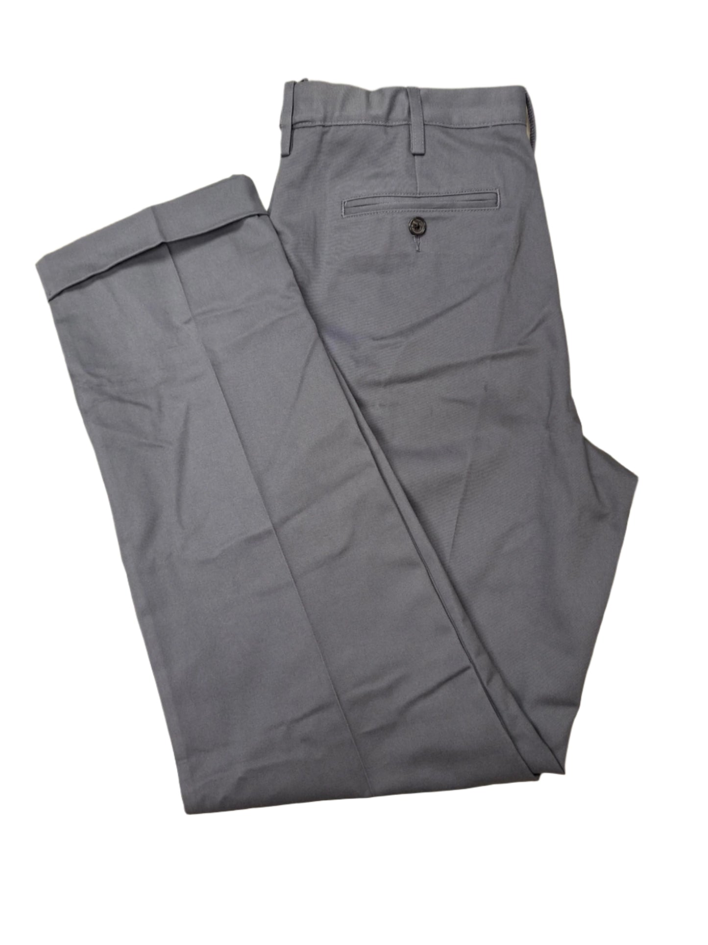 Lands' End Men's No Iron Comfort Waist Pleated Chino Pants 34x34 NWOT