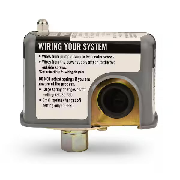 Everbilt 30/50 Low Pressure Switch for Well Pumps New in Open Box