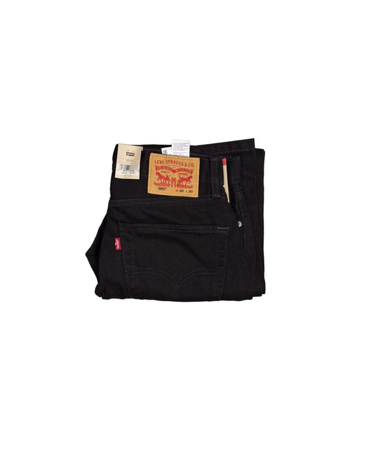 Men's Levi's 505 Regular Fit Straight Leg Jeans - Black - 30x30 - NWT