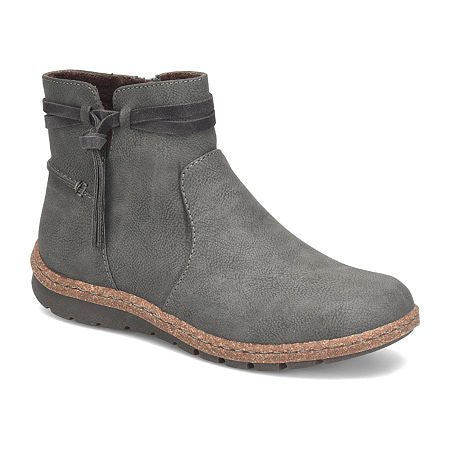 Women's BOC Addi Leather Flat Heel Booties - Dark Grey - 9.5 - NIB